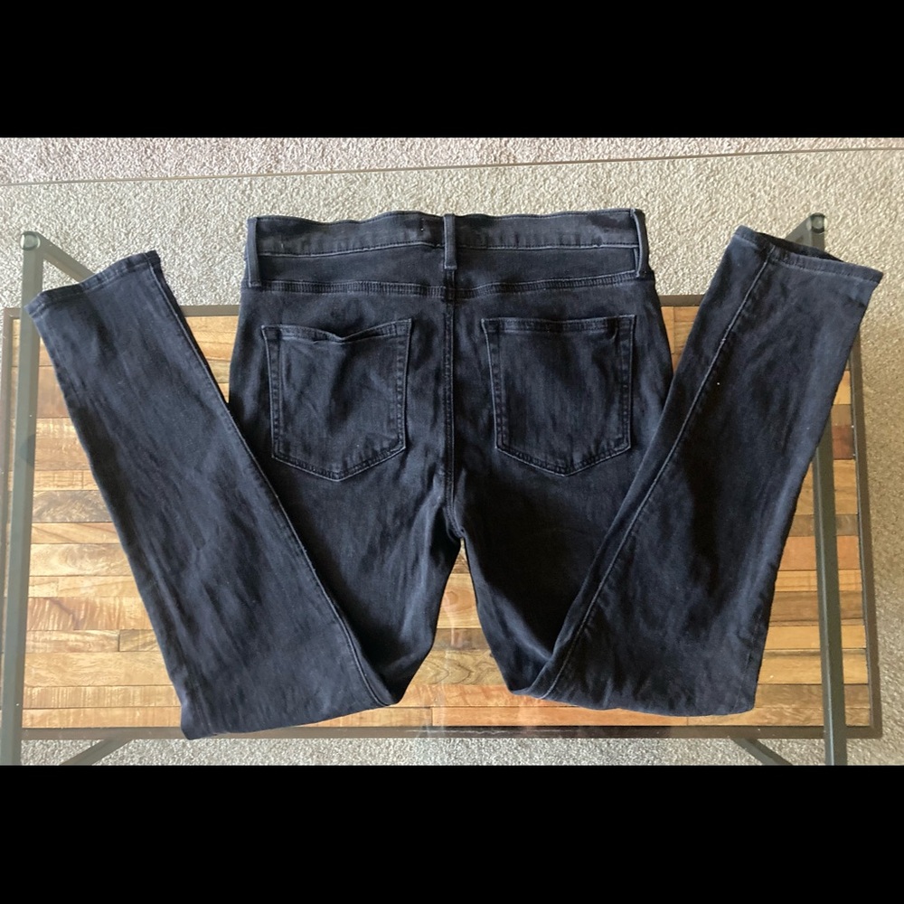 Ann Taylor LOFT faded black skinny jeans